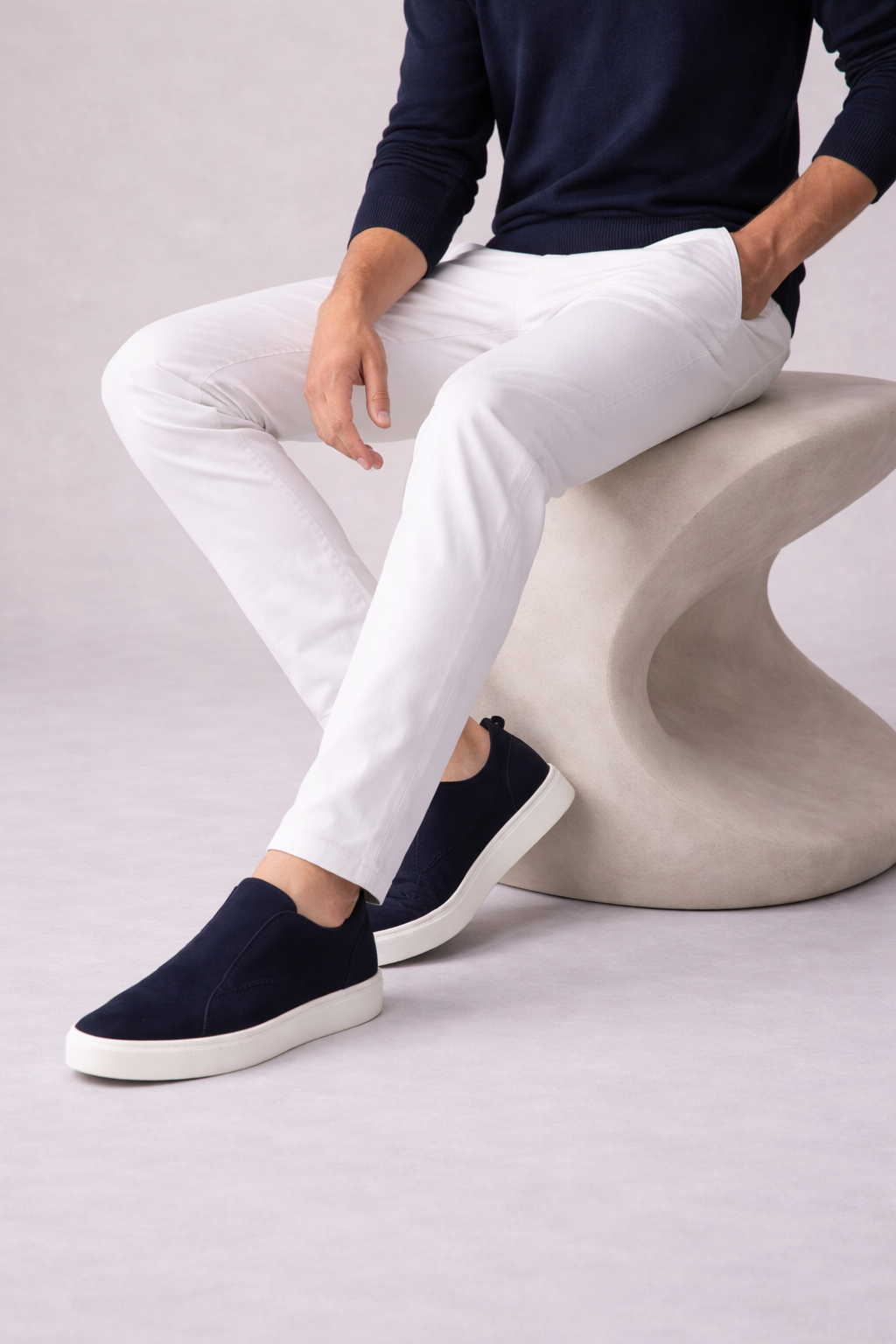 Savien Slip-On Navy Blue