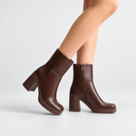 Chunky Heel Ankle Boots