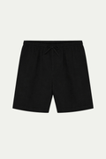 Black Linen Bayside Shorts