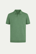 Classic Buttonless Polo – Green