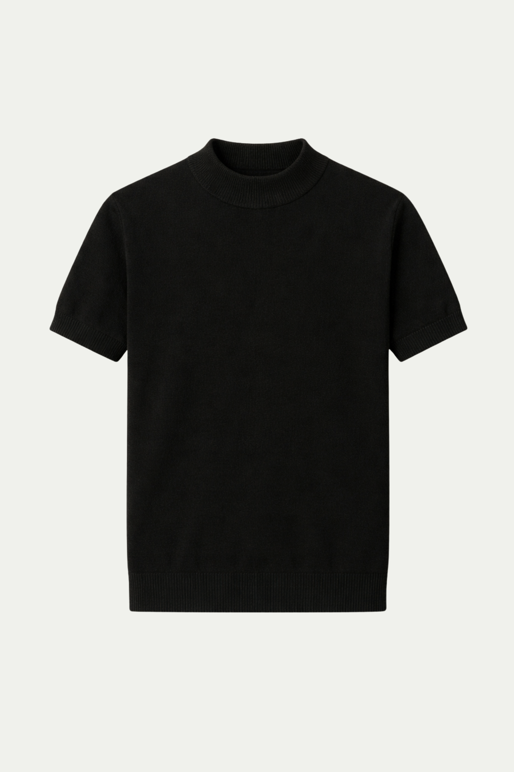 Azure Knit Tee Black