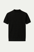 Azure Knit Tee Black