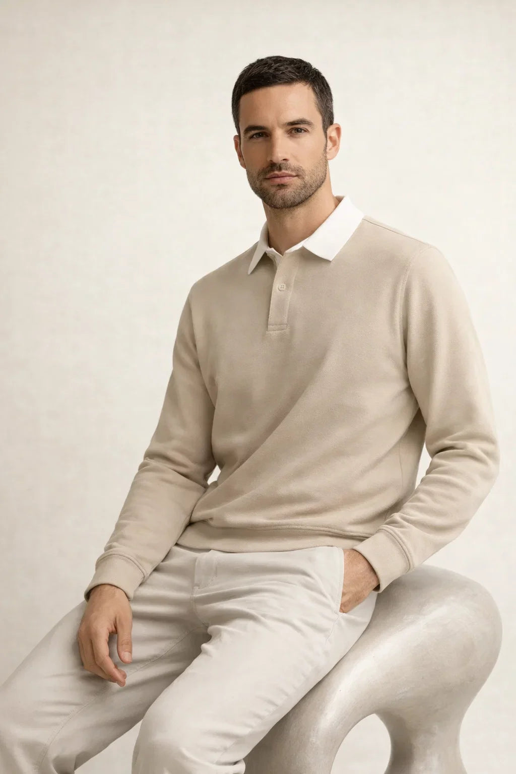 Élitaire Polo Beige