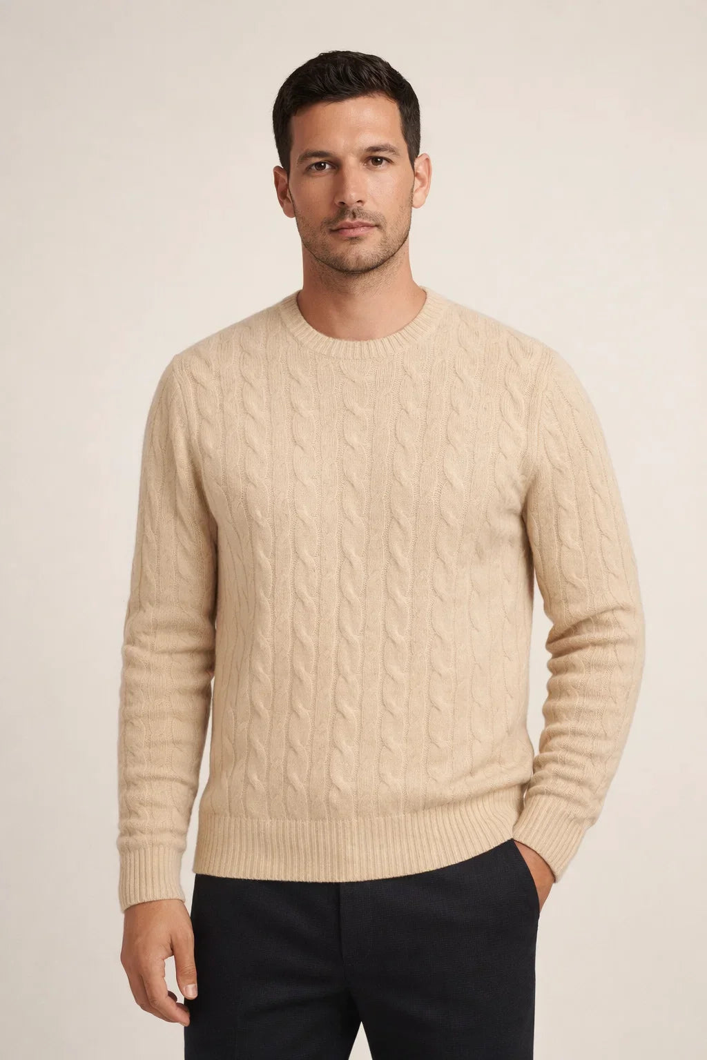 Artisan Cable Knit Beige
