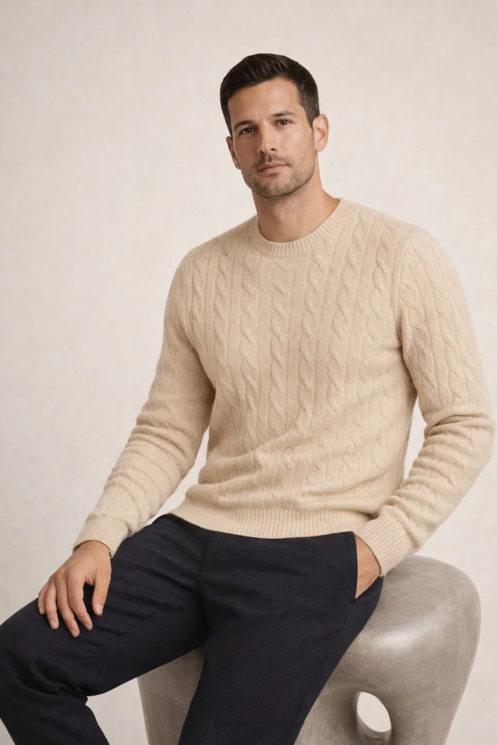 Artisan Cable Knit Beige