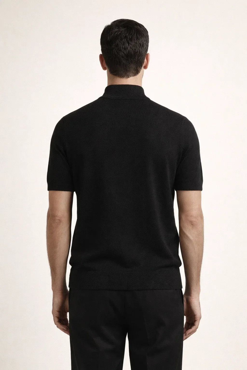 Azure Knit Tee Black